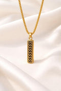 Men Stainless Steel Geometric Pendants with Chains