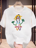 Human Print Hip-Hop Design Unisex Short Sleeve T-Shirt